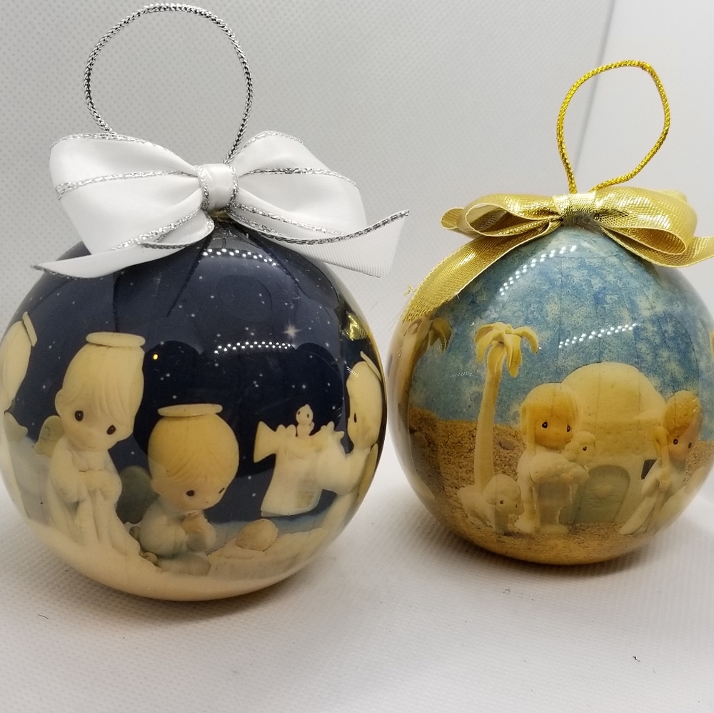 Vintage Precious Moments Christmas Ornaments